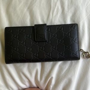 Gucci black monogram wallet